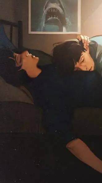 ai character: ✨️BYLER✨️💙💛 background
