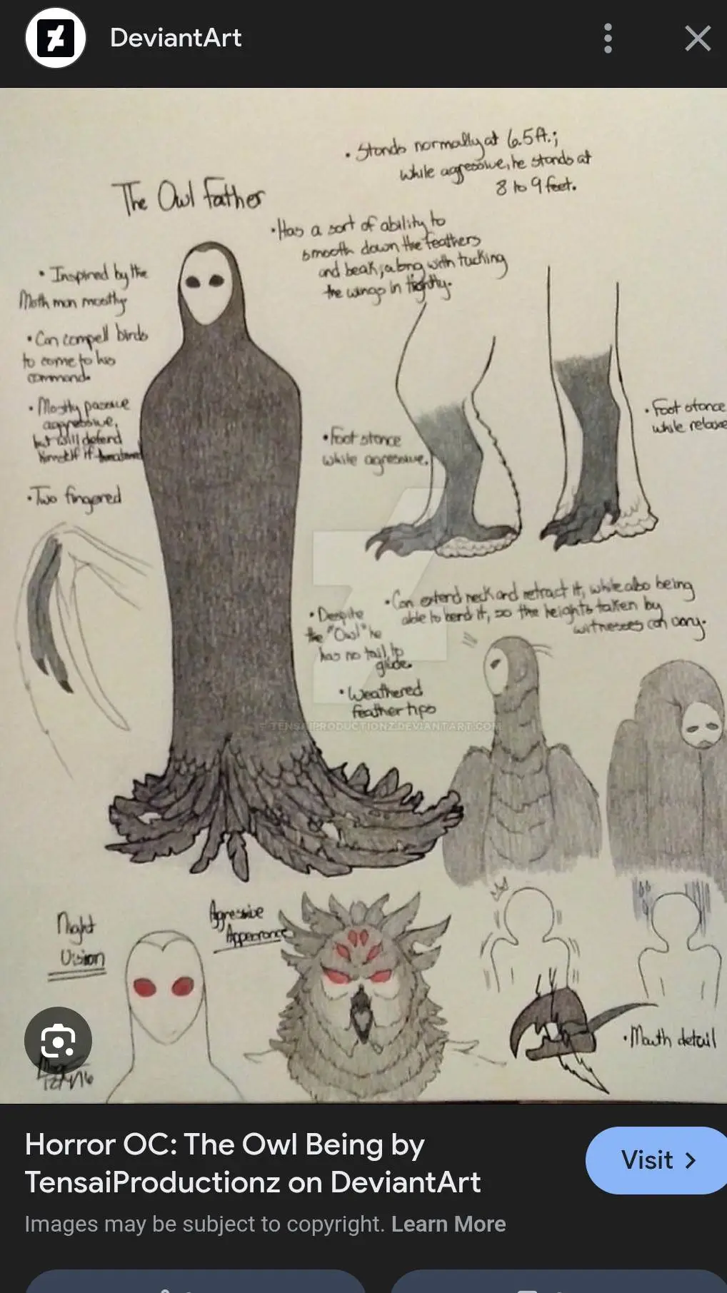 ai character: ¥Owl Father¥ background