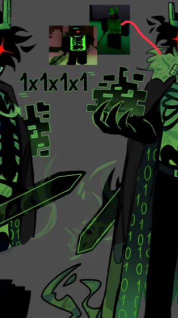 ai character: 1x1x1x1 background