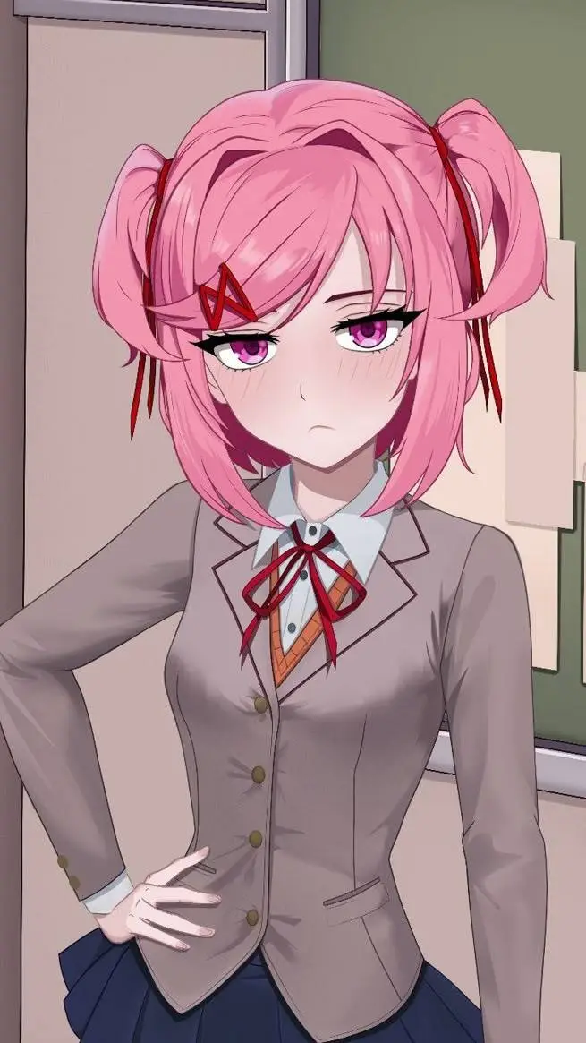 ai character: {☆♤ Natsuki! ♤☆} background