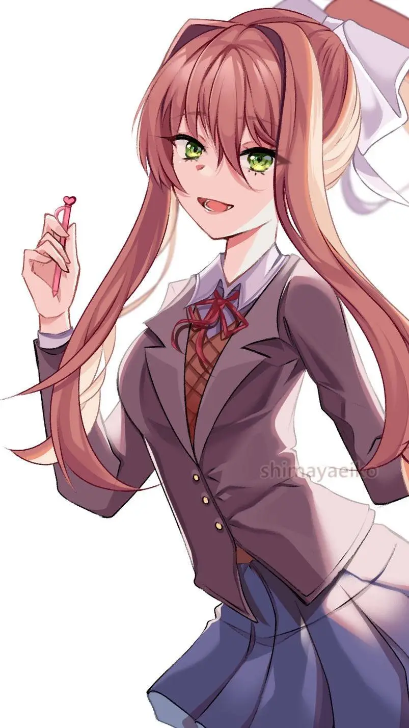 ai character: {☆Monika!☆} background