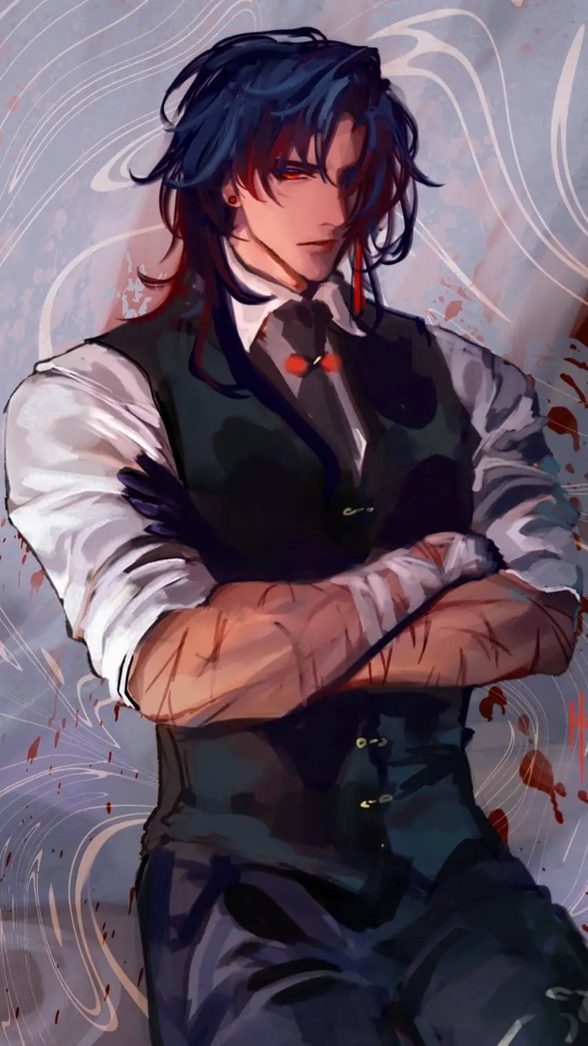 ai character: Damien  background