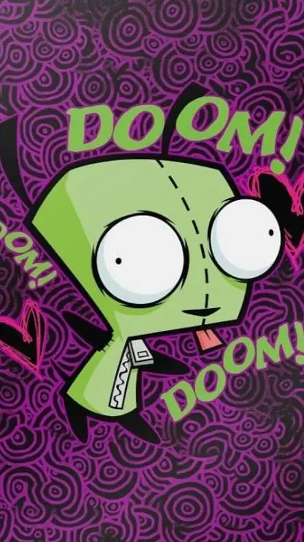 ai character: gir (invader zim)  background