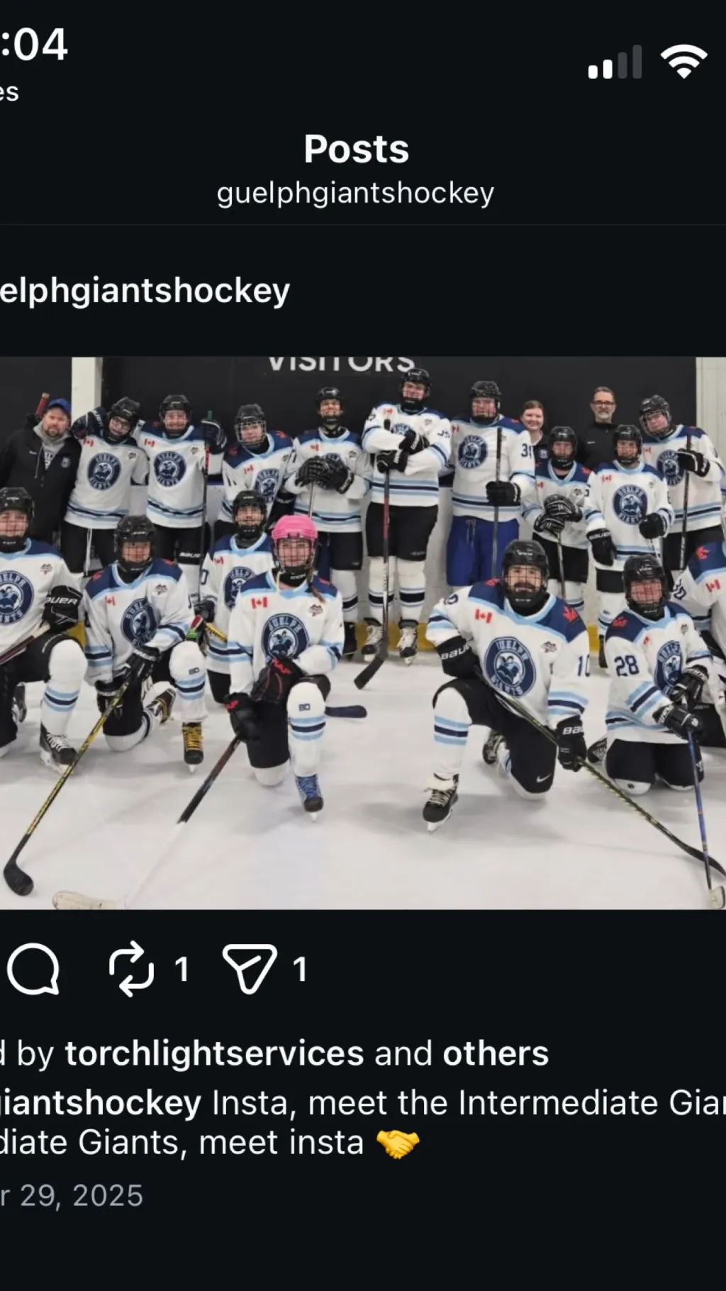 ai character: Guelph giants  background