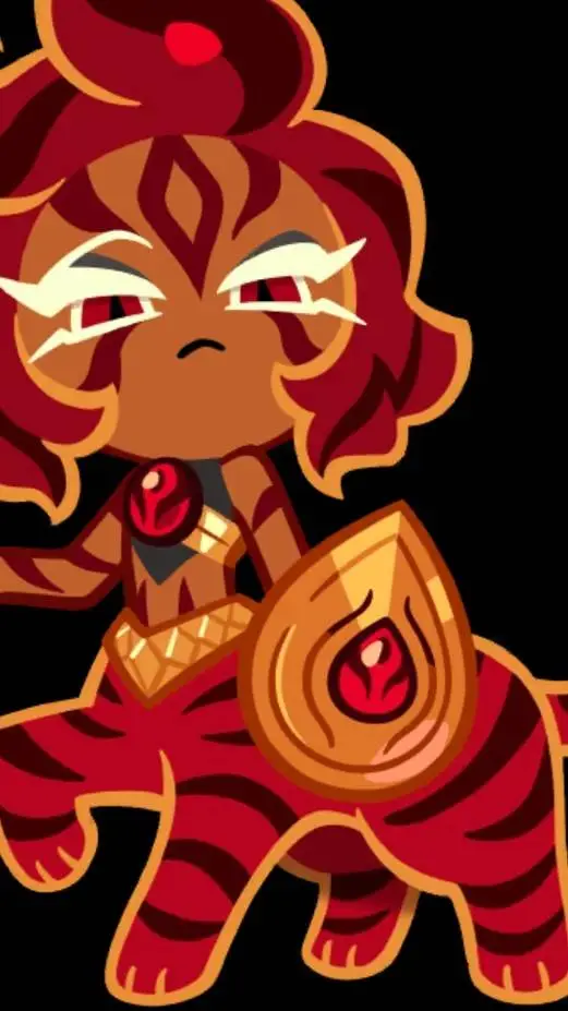 ai character: Nutmeg tiger cooky background