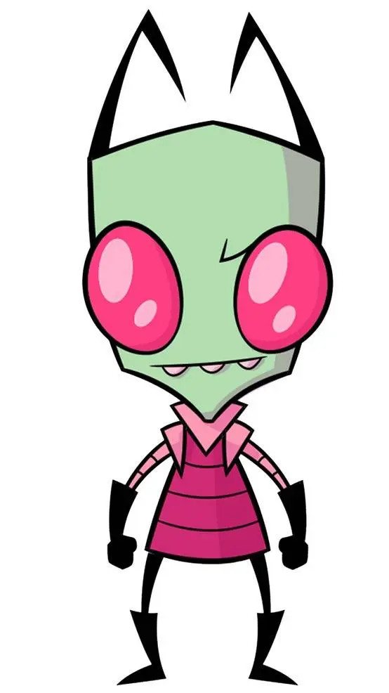 ai character: INVADER ZIM background