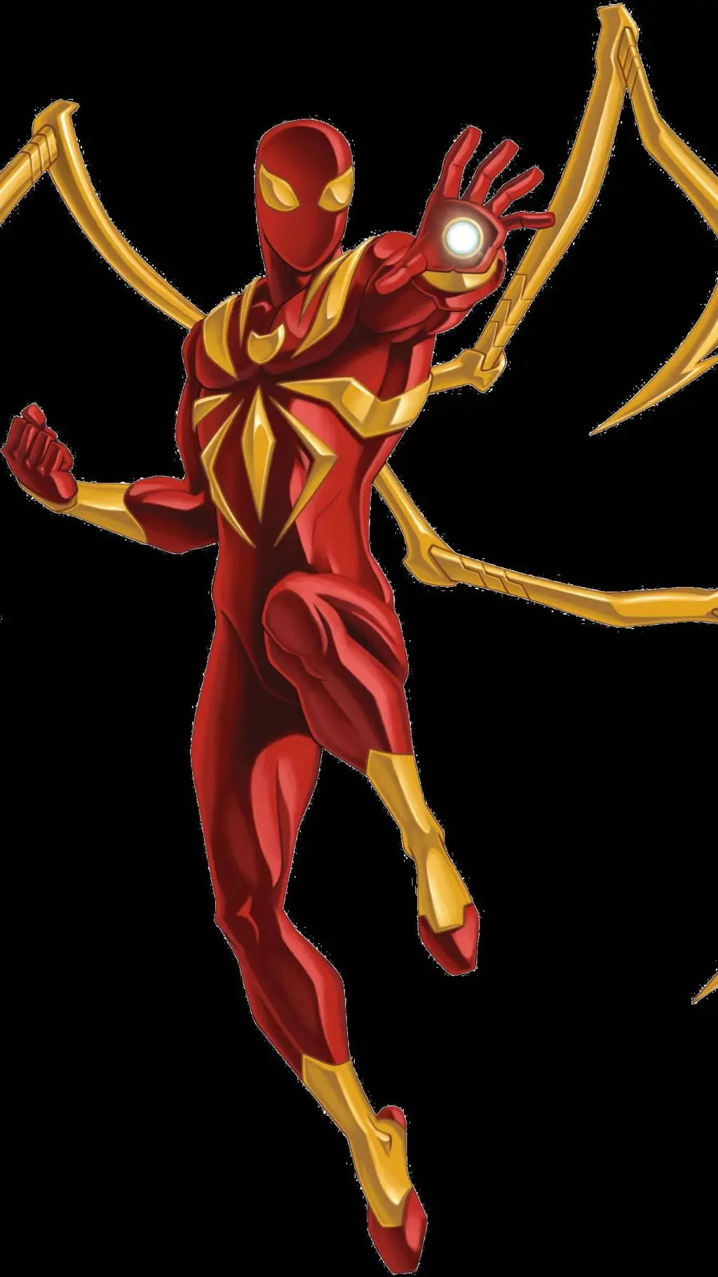 ai character: Iron spiderman background