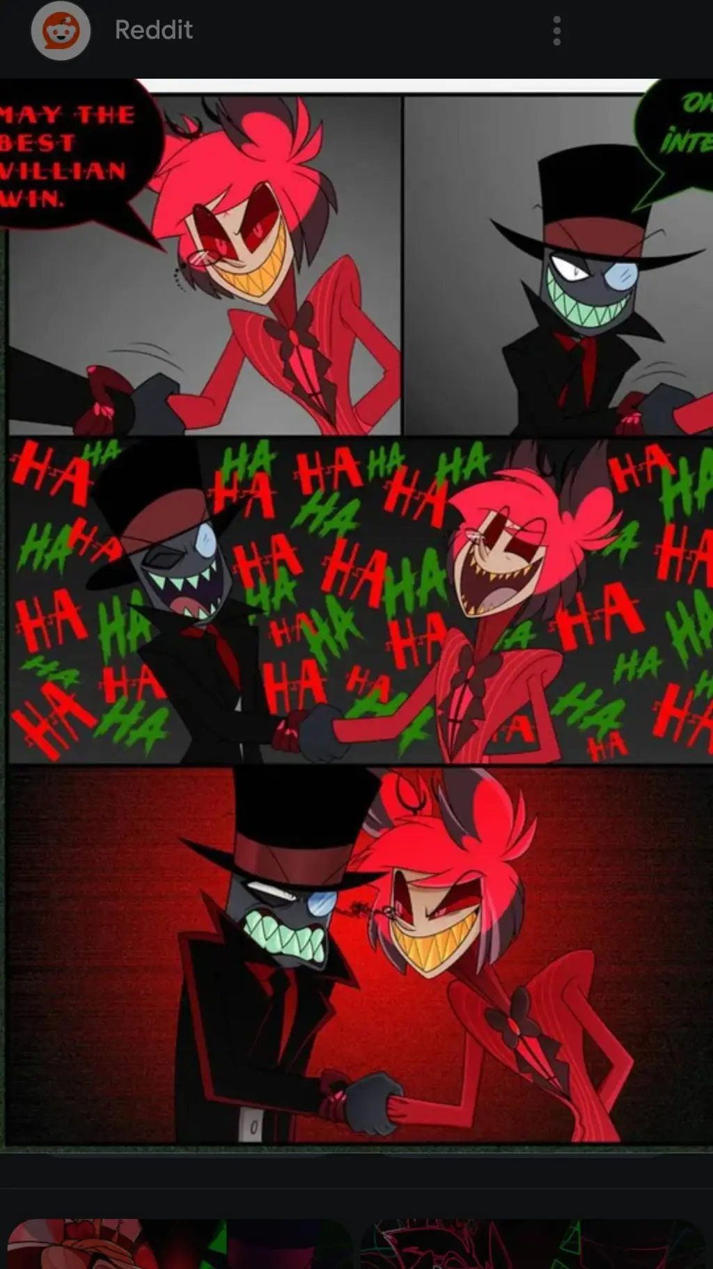 ai character: Alastor/black hat background