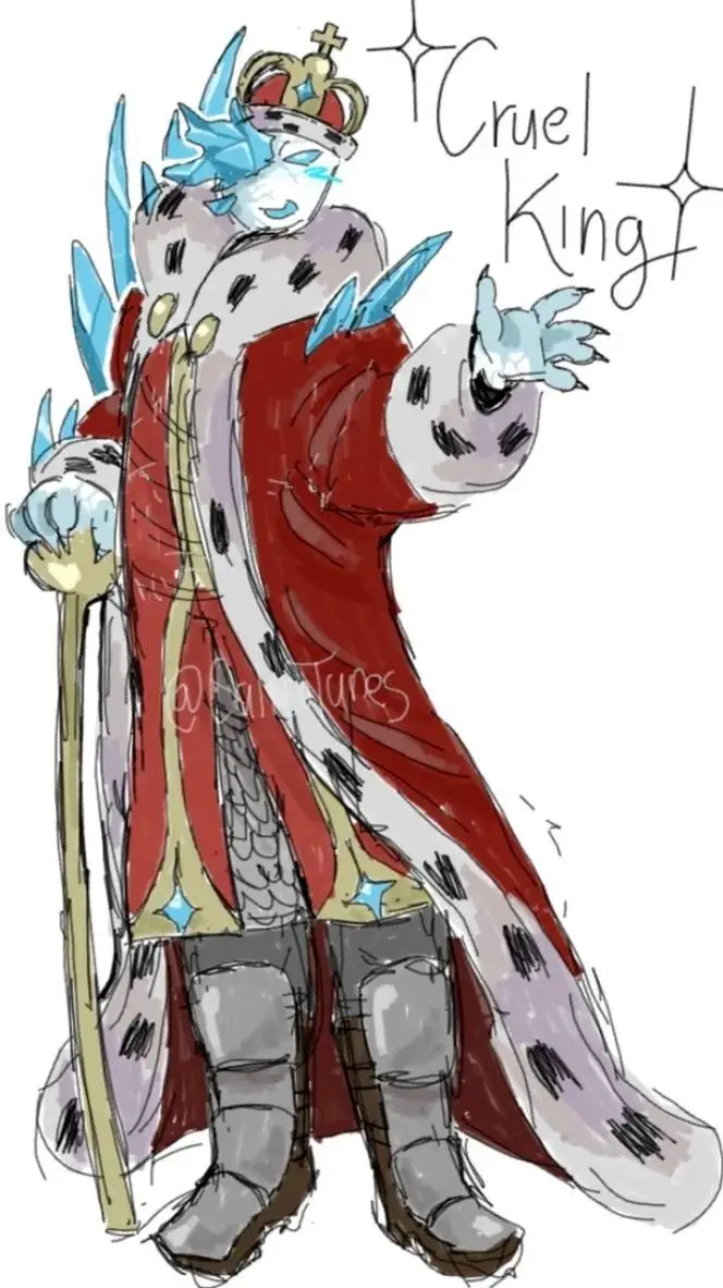 ai character: cruel king background