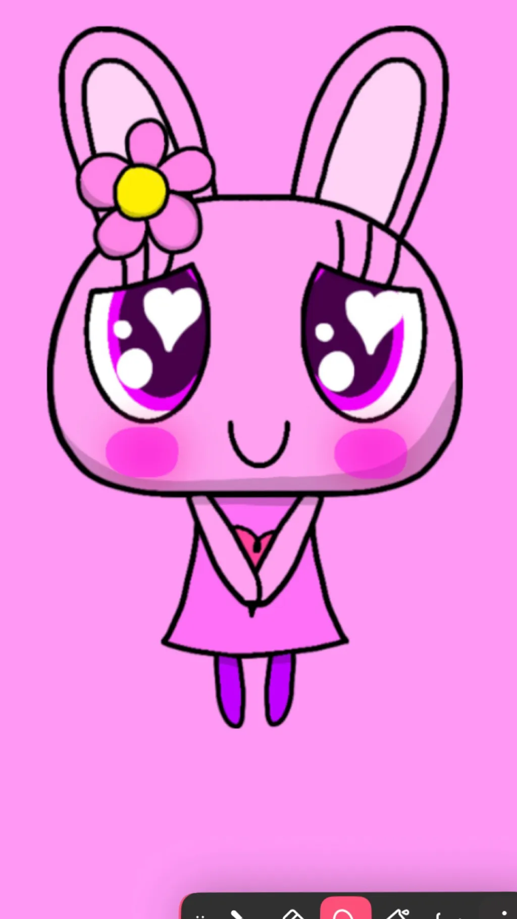 ai character: Pinkitchi background