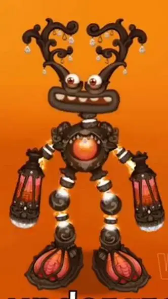 ai character: fire Haven wubbox  background