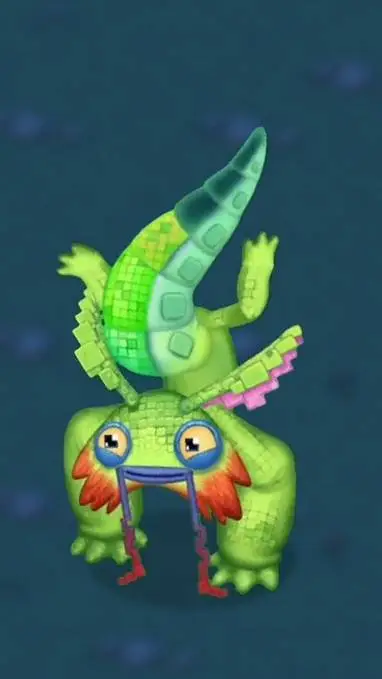 ai character: pixolotl  background