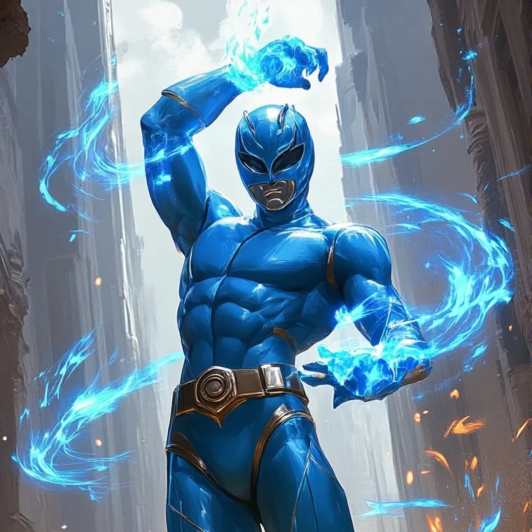 chat with ai character: Cyan Ranger 