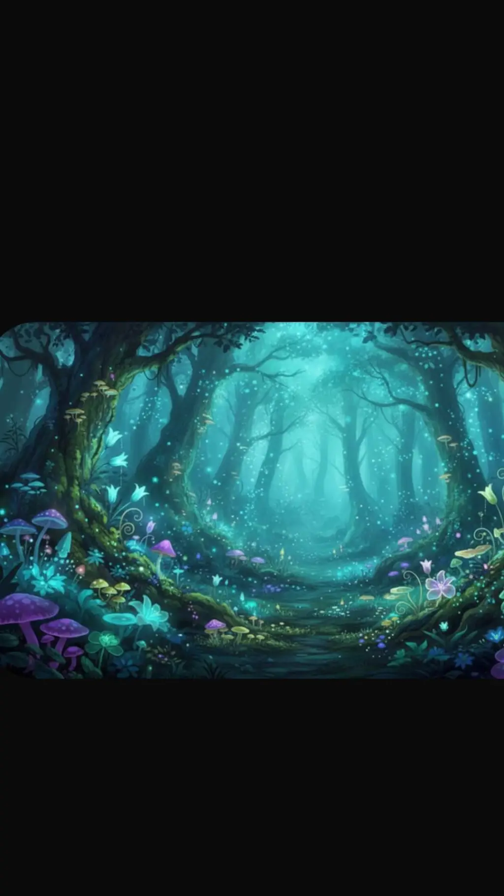 ai character: Enchanted Forest background