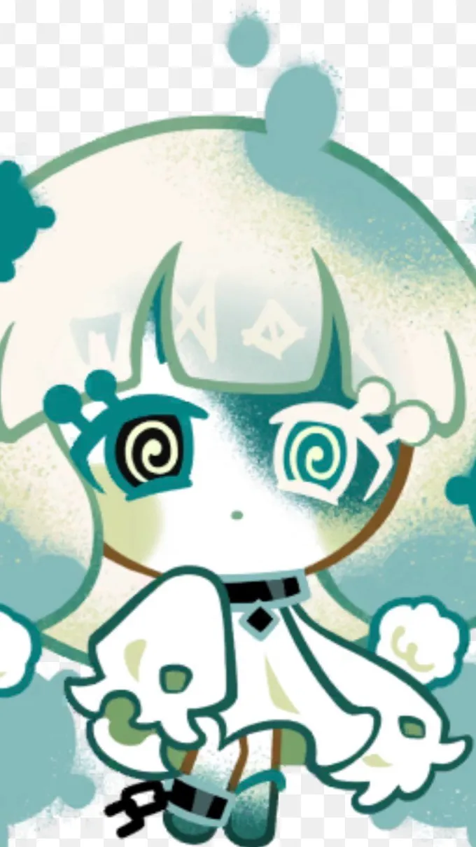 ai character: Pop dough cookie background