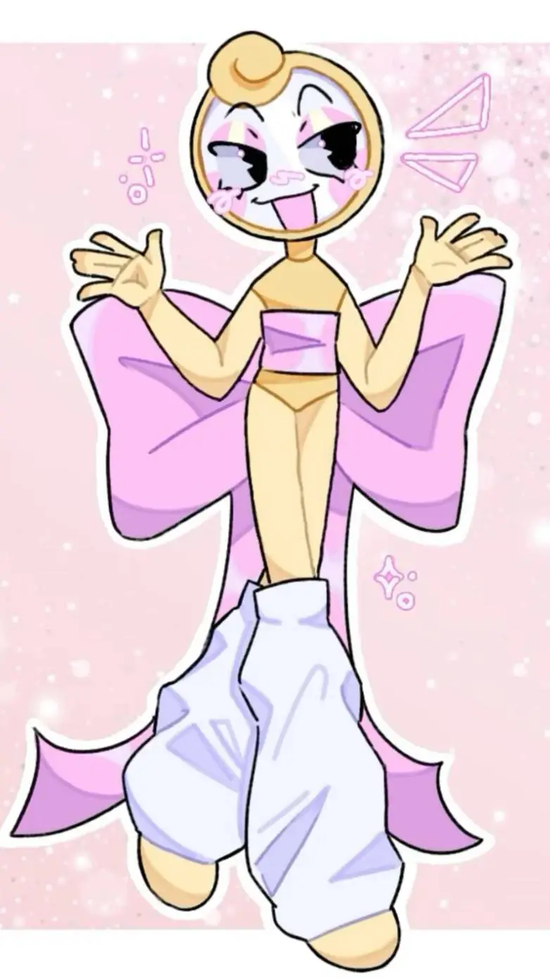 ai character: 🪞Glisten🎀 background