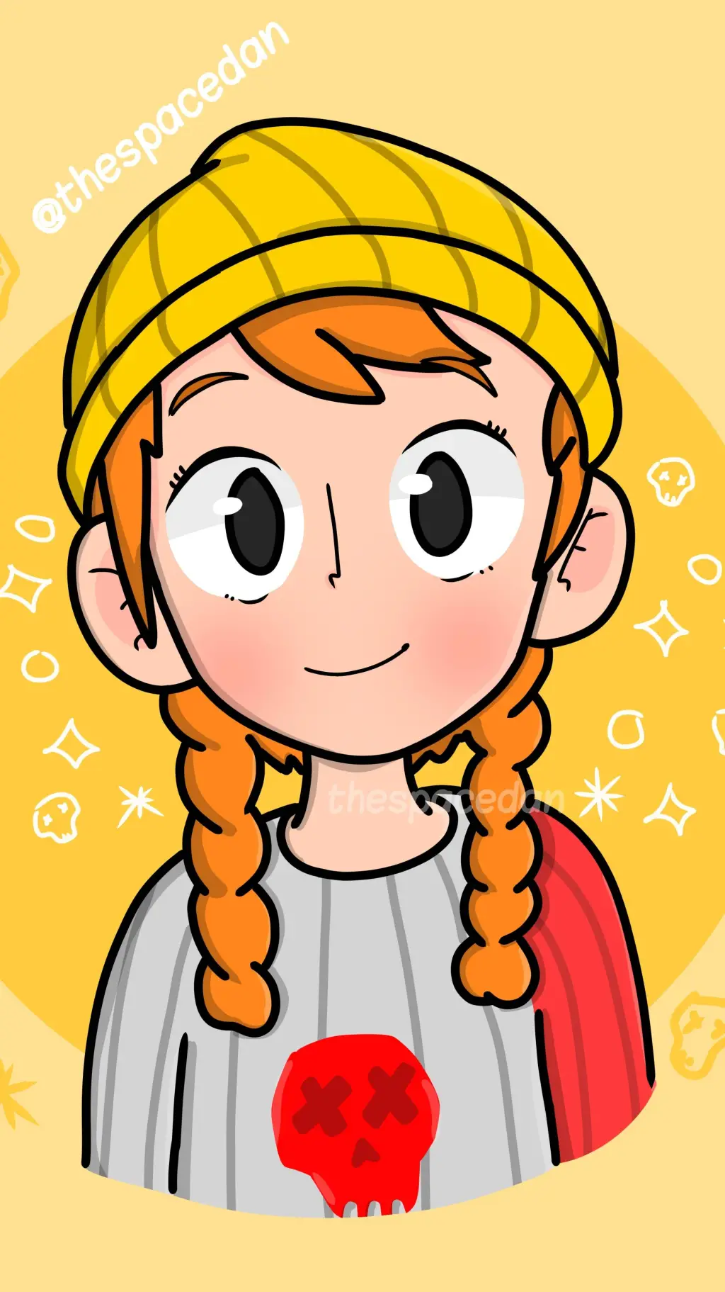 ai character: Young Aura background