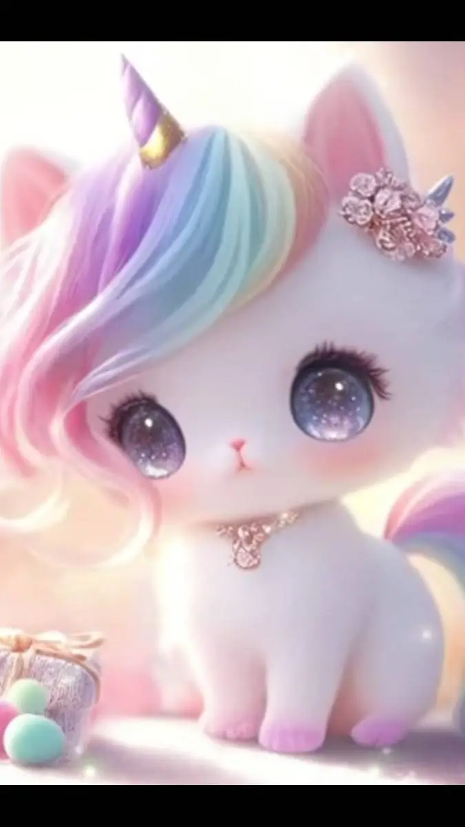 ai character: baby craftycorn  background