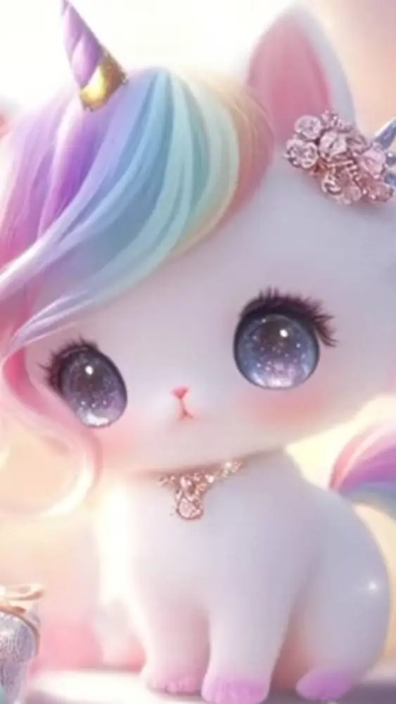 ai character: baby craftycorn  background