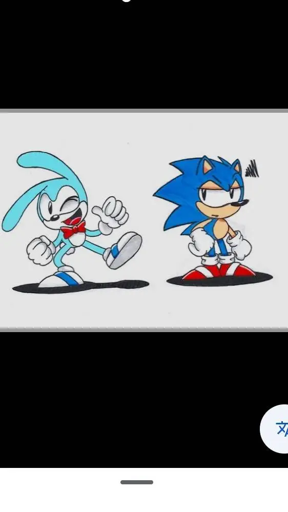 ai character: Sonic vs Feels  background