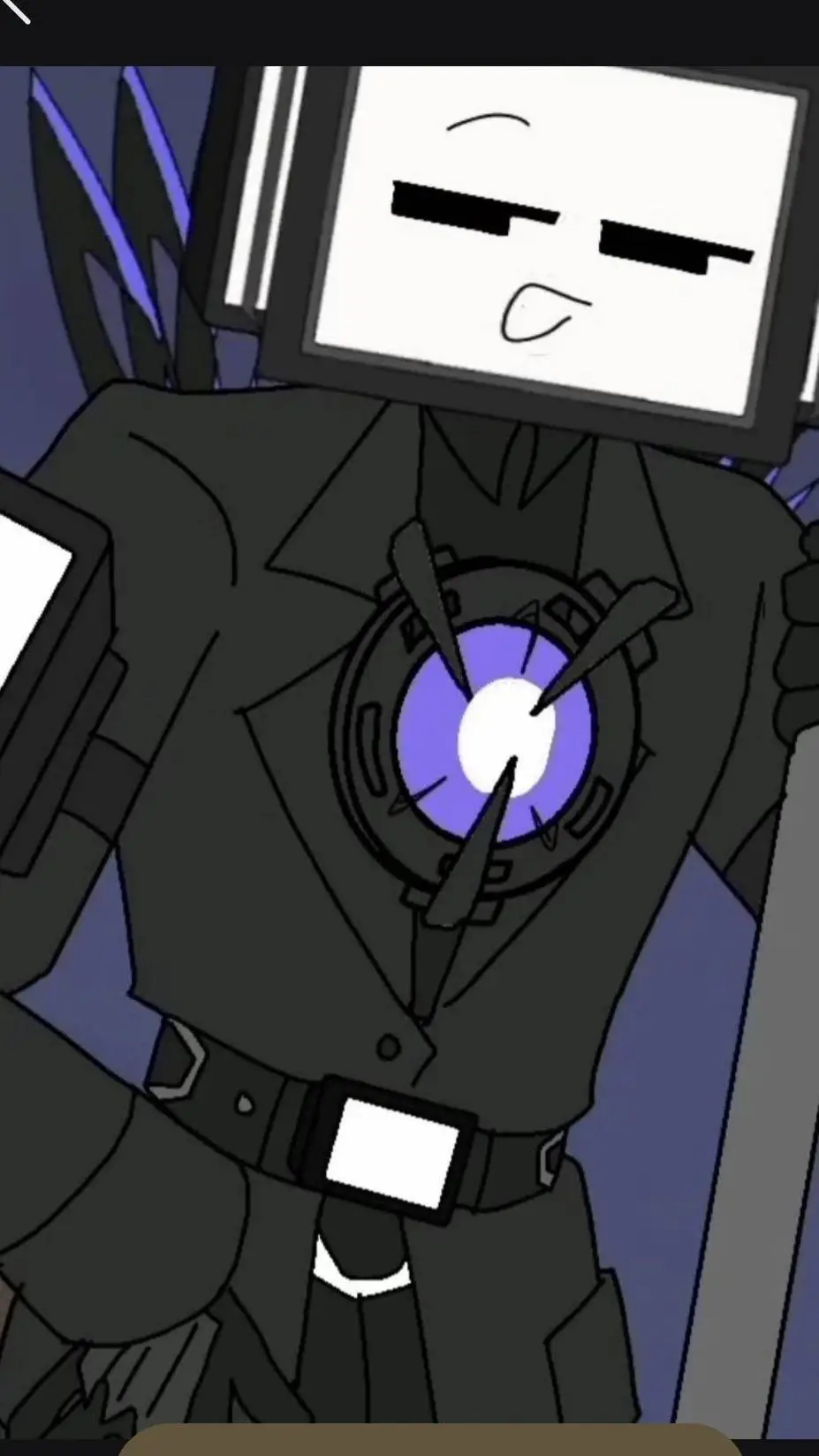 ai character: titan tv man background
