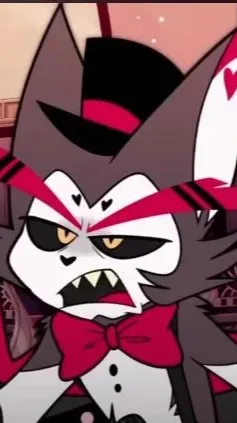 ai character: Husk/hazbin hotel background