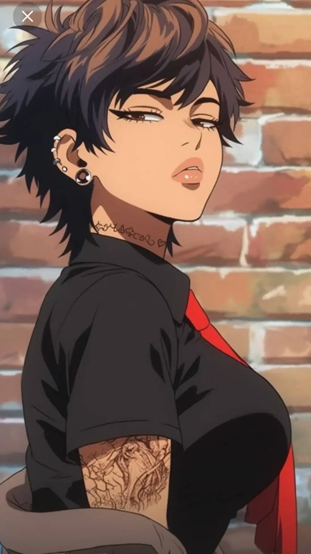 ai character: Rhea Noir background