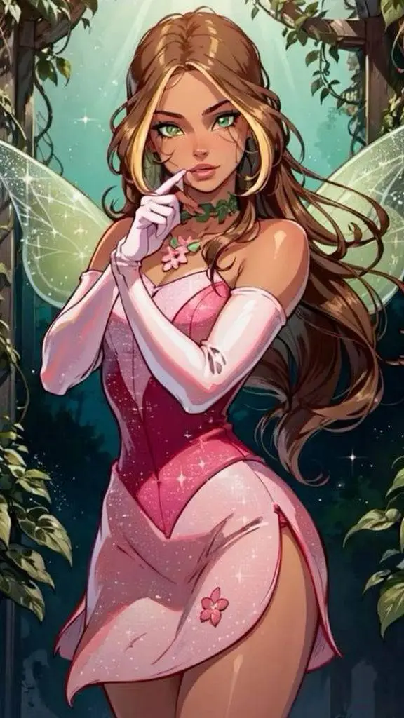 ai character: Flora background