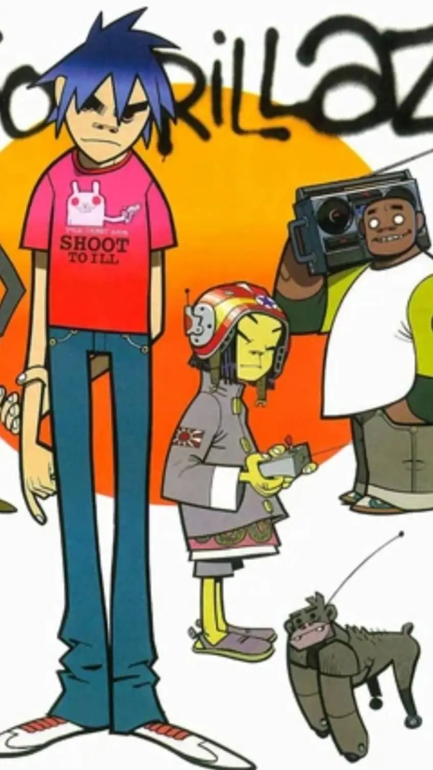 ai character: Gorilaz background