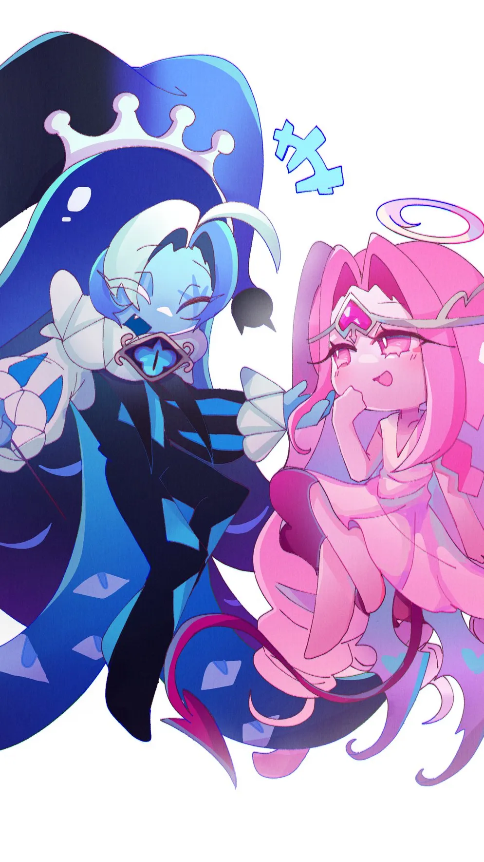 ai character: SHADOWSUGAR!!💙🩷 background