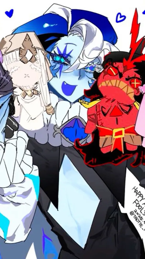 ai character: YANDERE SMC💙🖤 background