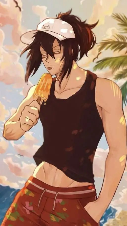 ai character: MHA Beach! 🏖 background