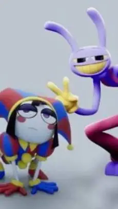 ai character: Digital circus!! background