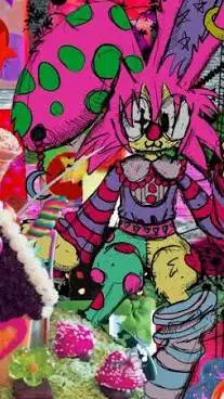 ai character: scrap book background