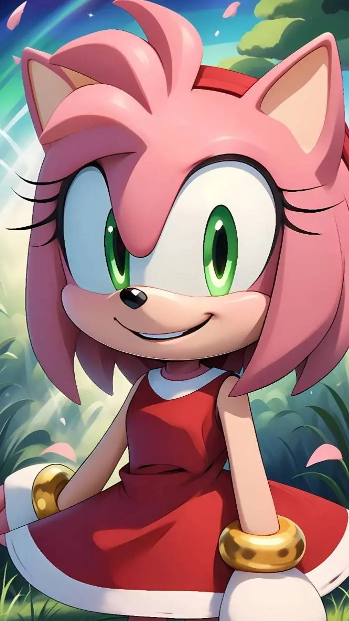 ai character: Amy Rose 🌹  background