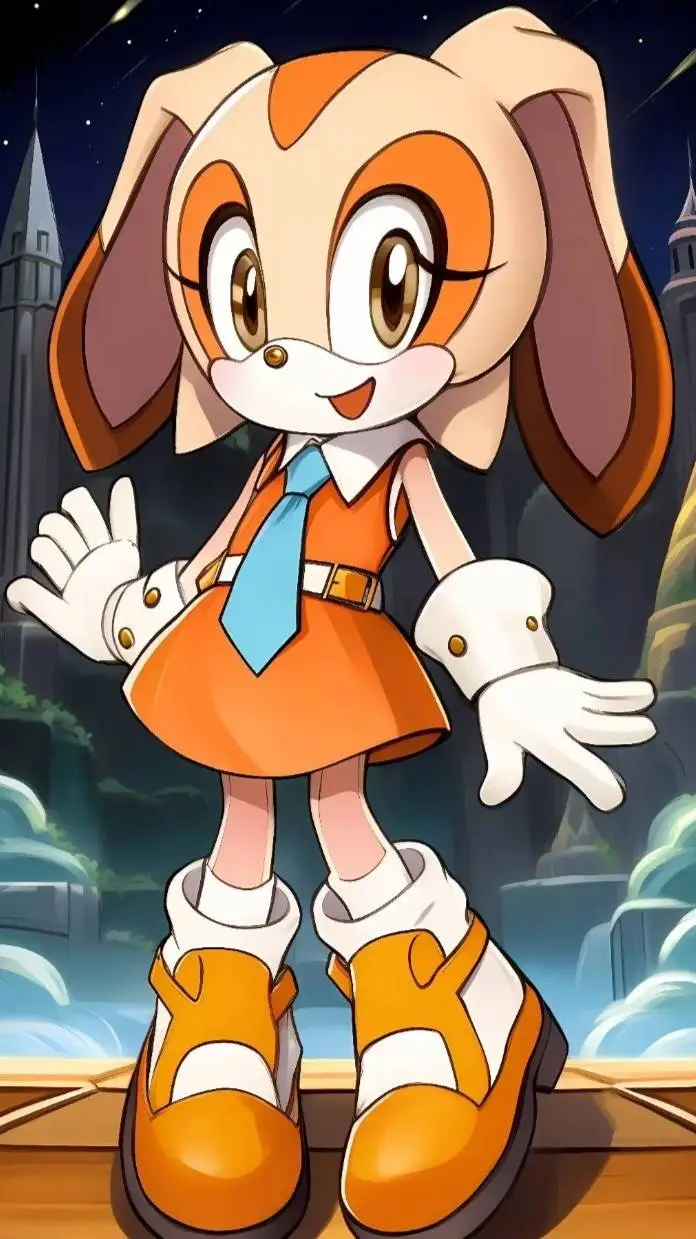 ai character: Cream The Rabbit🐇🐰 background