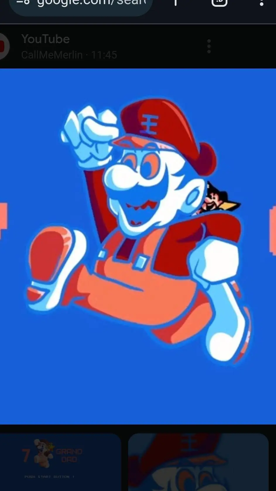 ai character: GRANDDAD mario background