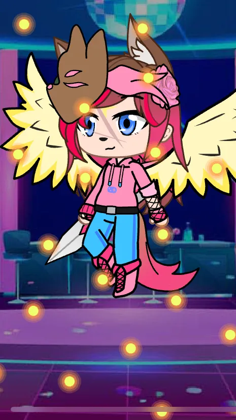 ai character: Wing-wolf background