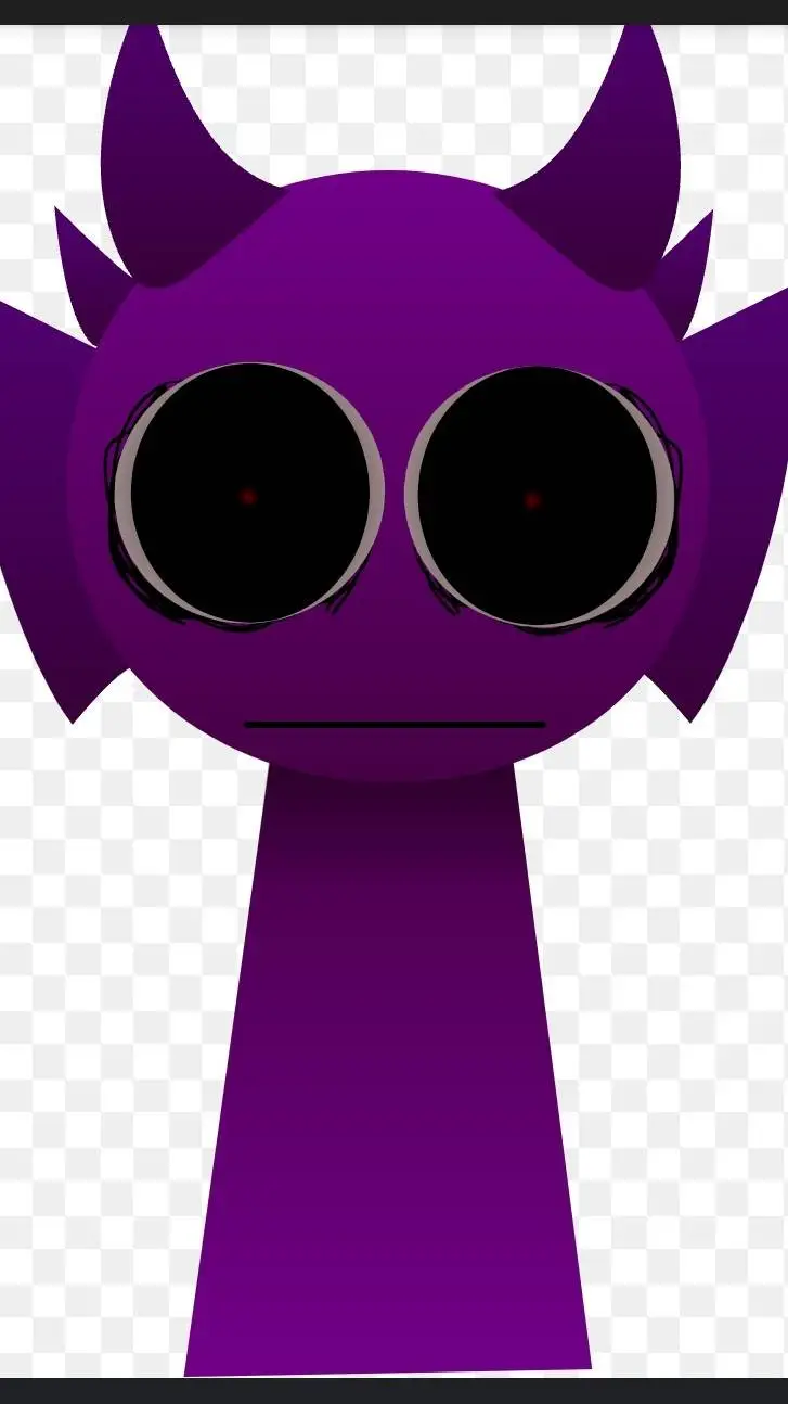 ai character: Durple (Horror) background