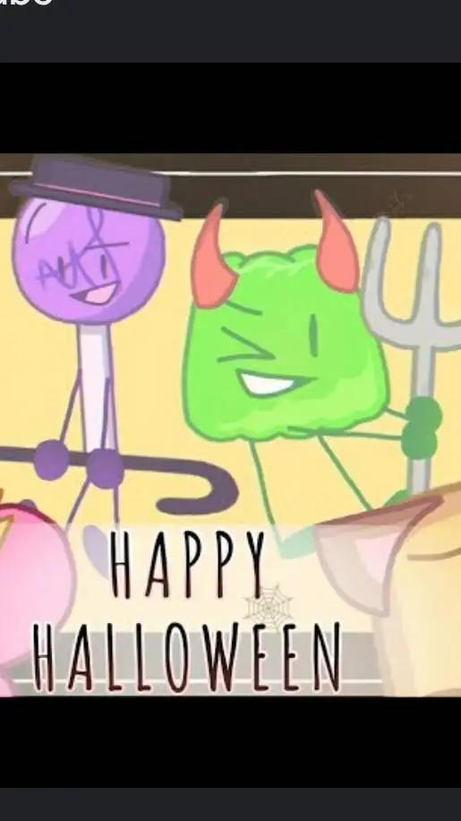 ai character: BFDI Halloween  background