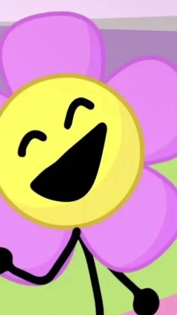 ai character: Flower From BFDI background