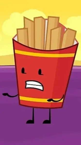 ai character: Fries  background