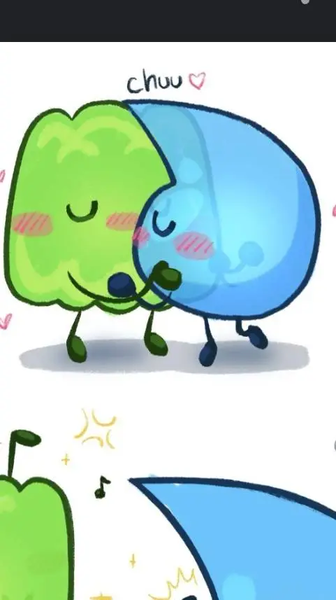 ai character: Gelatin x Teardrop background