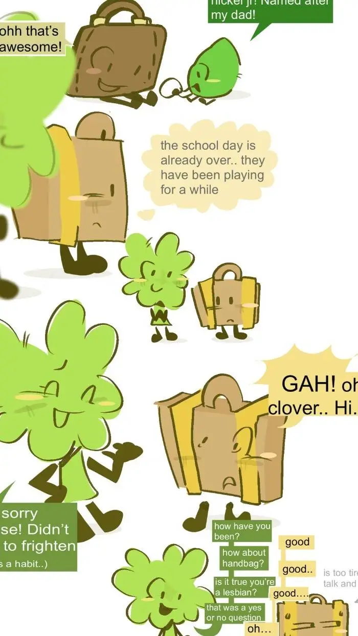 ai character: Clover x Suitcase  background
