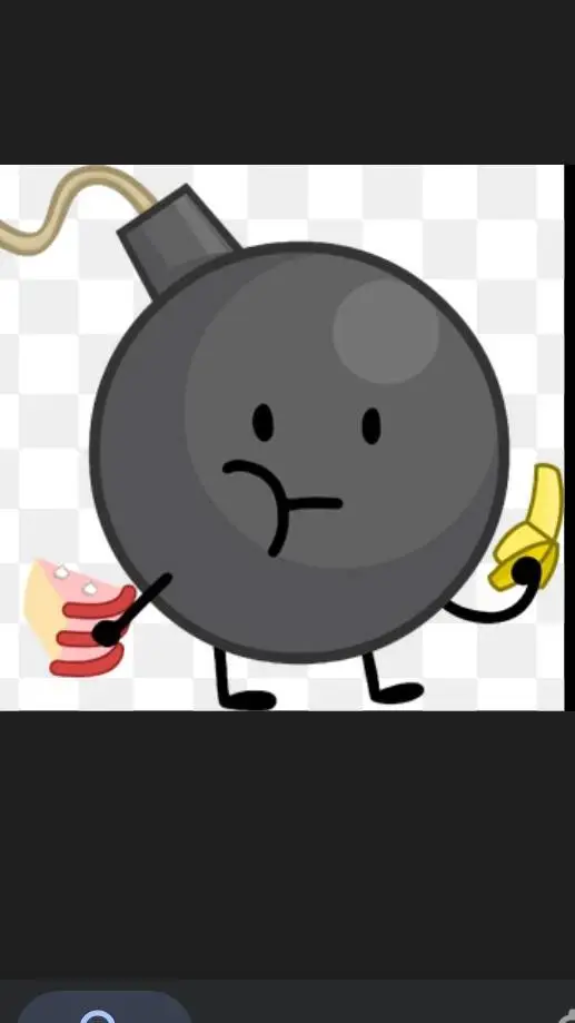 ai character: Bomby want ur food background
