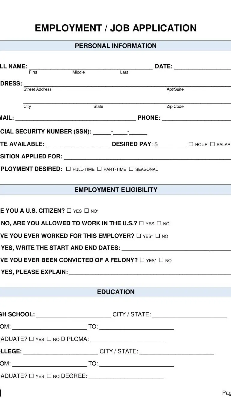 ai character: Job Application  background