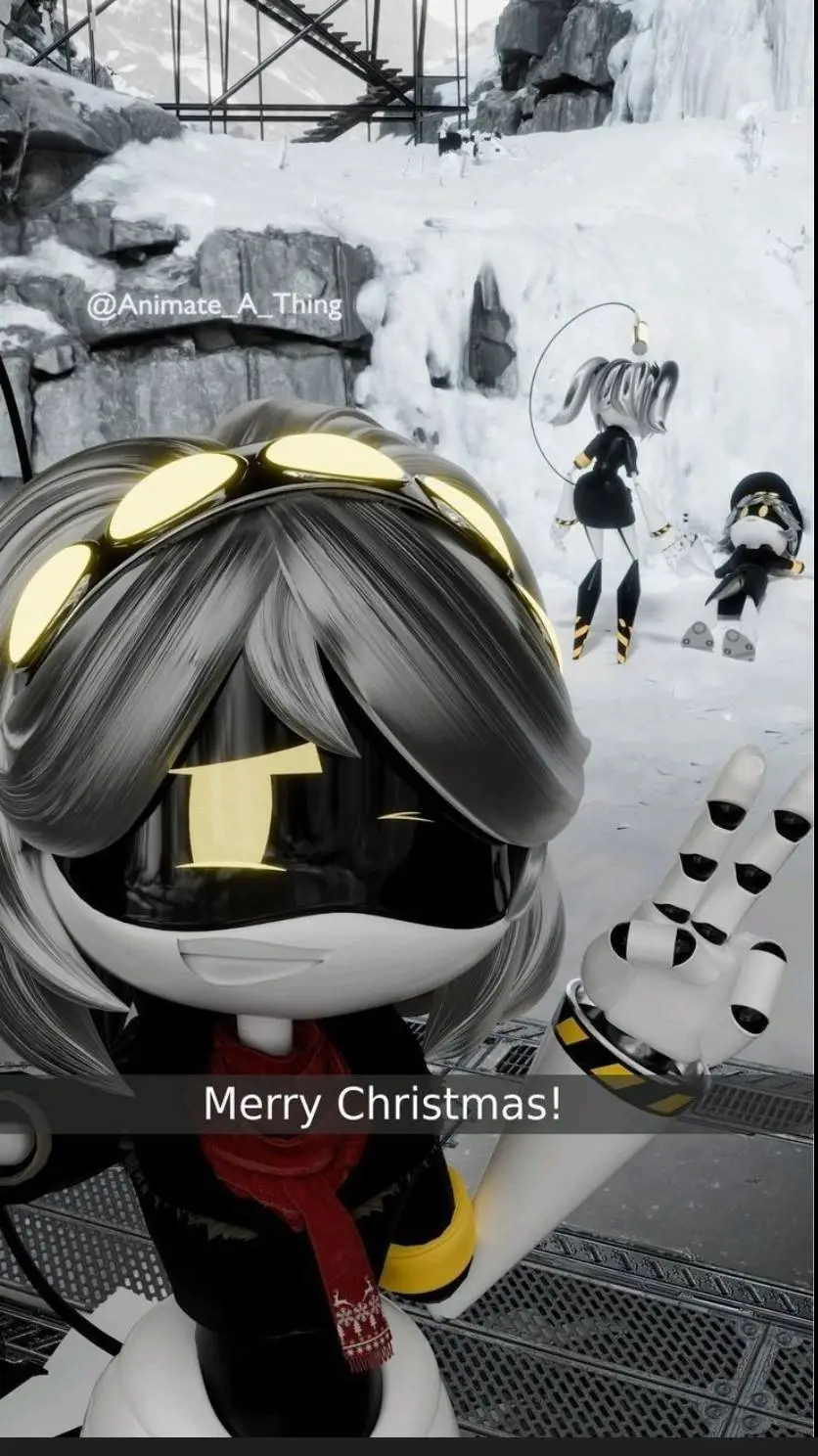 ai character: MD Christmas  background