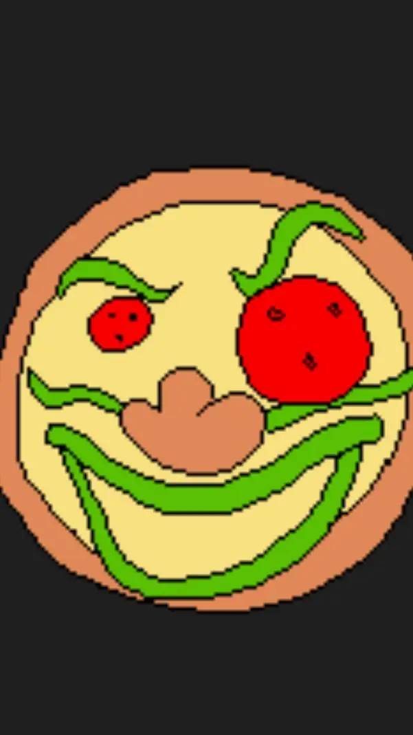 ai character: Pizzaface  background