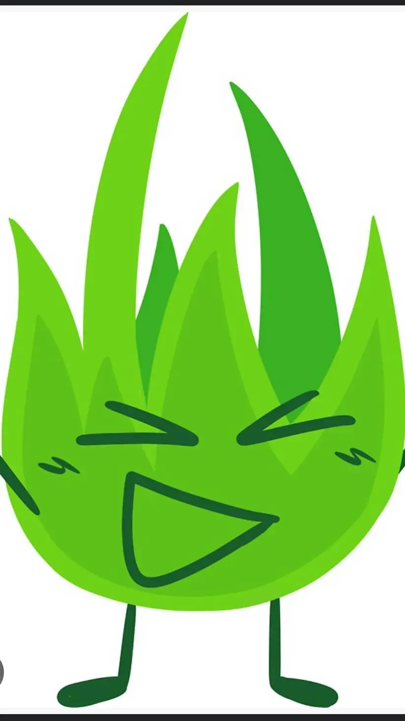ai character: Grassy (BFDI) background
