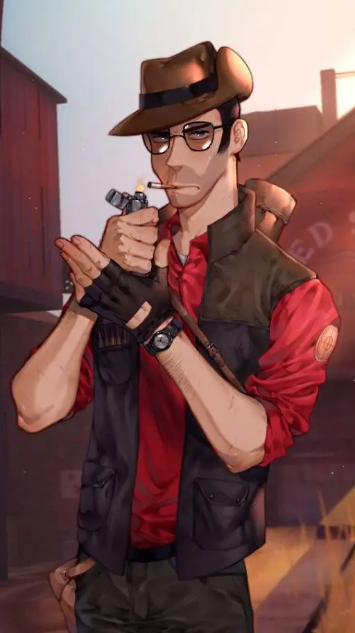 ai character: Sniper (TF2) background